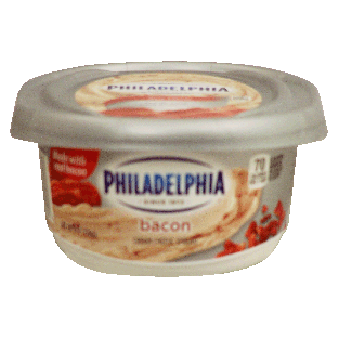 Philadelphia  bacon cream cheese spread made with real bacon 8oz