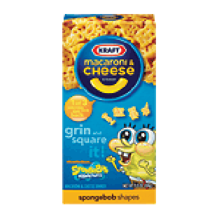 Kraft Dinners Macaroni & Cheese Dinner SpongeBob SquarePants 5.5oz