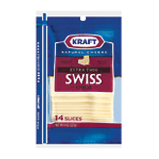 Kraft Deli Fresh extra thin swiss slices, 14 ct. 8oz