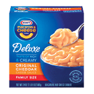 Kraft Deluxe macaroni and cheese dinner, family size 24oz