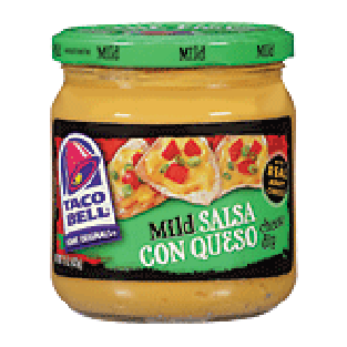 Taco Bell  salsa con queso cheese dip, mild 15oz