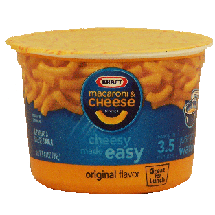 Kraft  macaroni & cheese dinner, original, just add water  4.1oz