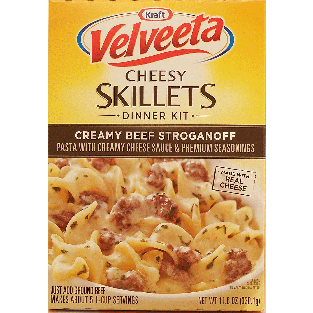 Kraft Velveeta cheesy skillets dinner kit, creamy beef stroganof11.6oz