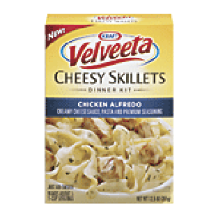 Velveeta Cheesy Skillets chicken alfredo dinner kit, you add chi 12.5oz
