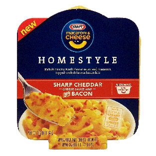 Kraft Homestyle sharp cheddar, cheese sauce and bacon 3.6oz