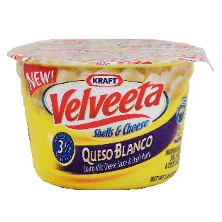 Velveeta Shells & Cheese queso blanco, creamy mild cheese sauce  2.39oz