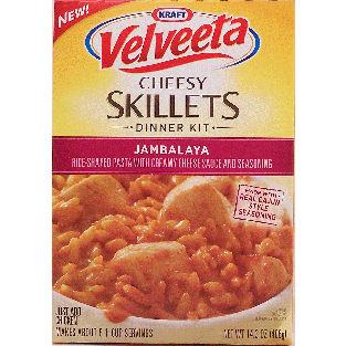 Kraft Velveeta cheesy skillets dinner kit, Jambalaya, rice-shape14.3oz