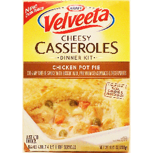 Velveeta Cheesy Casseroles chicken pot pie dinner kit, just add 10.5oz