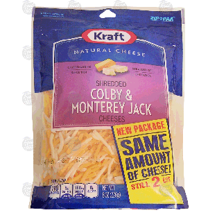 Kraft  colby & monterey jack shredded cheese  8oz