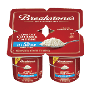 Breakstone's Cottage Cheese Small Curd 2% Milkfat Low Fat Snack Siz4ct
