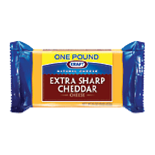 Kraft Natural Cheese extra sharp cheddar cheese 16oz