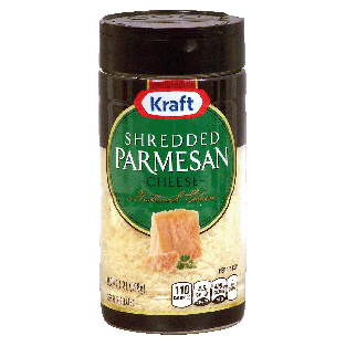 Kraft  shredded parmesan cheese 7oz