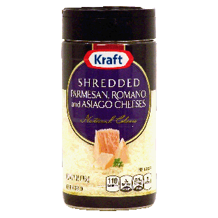 Kraft Cheese Shredded Parmesan Romano & Asiago 7oz