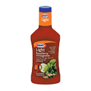 Kraft Salad Dressing Reduced Fat Dressing Light Raspberry Vinai 16fl oz