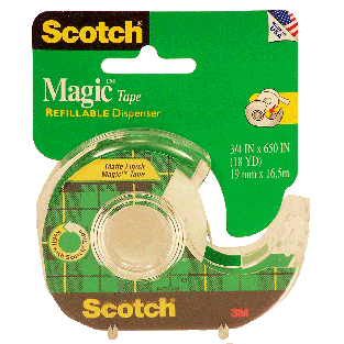 Scotch Magic matte finish magic tape, 3/4 x 650 in  1ct