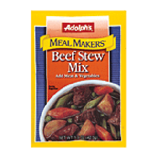 Adolph's Meal Makers beef stew mix, add meat & vegetables  1.5oz
