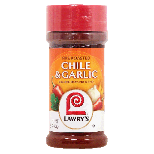 Lawry's  chile & garlic coarse ground blend, fire roasted 7.25oz