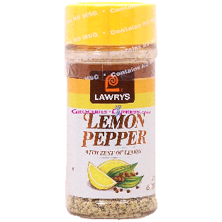 Lawry's  lemon pepper with zest of lemon 4.5oz