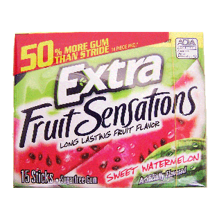 Extra Fruit Sensations sweet watermelon sugar free gum 15ct