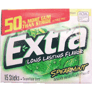 Extra  spearmint sugar free gum 15ct