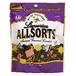 Wiley Wallaby Allsorts liquorice assorted gourmet candies 9oz