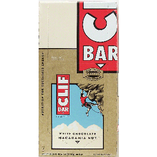 Clif Bar(R)  white chocolate macadamia nut energy bars, 2.4-oz. ea12pk