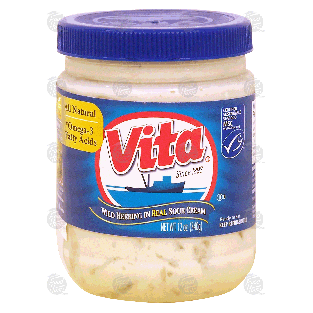 Vita  wild herring in real sour cream 12oz