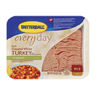 Butterball every day ground white turkey, fresh 16oz