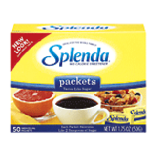 Splenda  no calorie sweetener 50 individual packets, made from s1.75oz