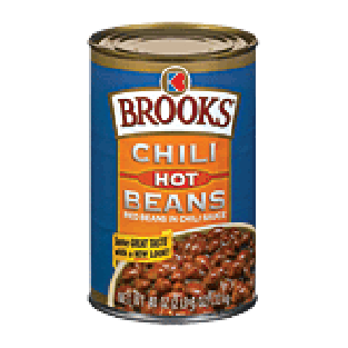 Brooks  chili hot beans in chili sauce 40oz