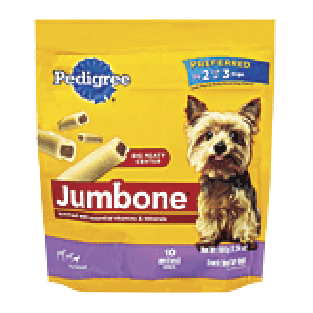 Pedigree Jumbone bones with big meaty center, for mini/toy/small d10ct