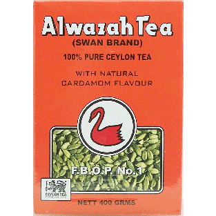 Alwazah Swan Brand ceylon tea with natural cardamon flavour, 100% 400g