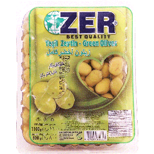 ZER Best Quality green olives, Yesil Zeytin 800g