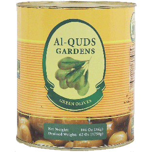 Al-Quds Gardens  green olives 62oz