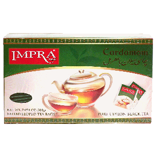 Impra  cardamom black tea, 100-enveloped tea bags 200g