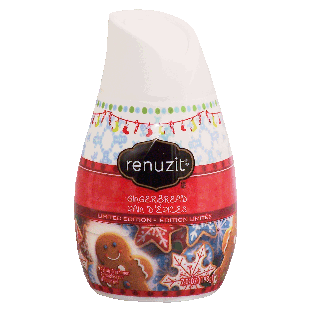 Renuzit Limited Edition gingerbread scented gel air freshener 7oz