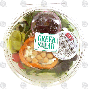 Value Center Market  greek salad, prepared with dressing pack 1ct