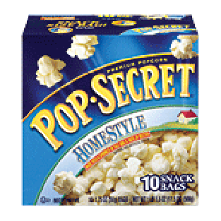 Pop-secret Homestyle popcorn made with a sprinkle of salt and a 17.5oz