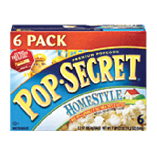 Pop-secret Home Style microwave popcorn made with a sprinkle of 19.2oz