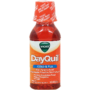 Vicks DayQuil cold & flu multi-symptom relief, non-drowsy 8fl oz