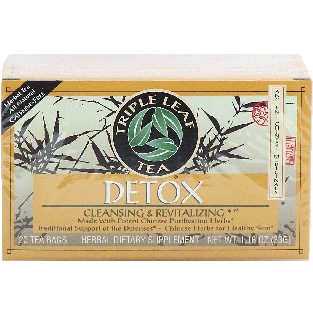 Triple Leaf Tea Detox cleansing & revitalizing Chinese herbal te1.16oz