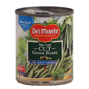 Del Monte Green Beans Cut Blue Lake No Salt Added  8oz