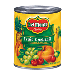 Del Monte  heavy syrup fruit cocktail 30oz