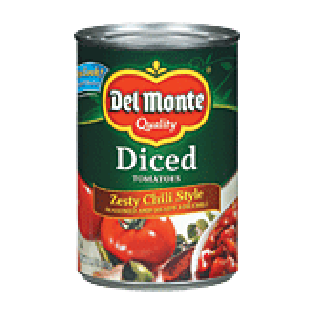 Del Monte Tomatoes Diced Zesty Chili Style  14.5oz