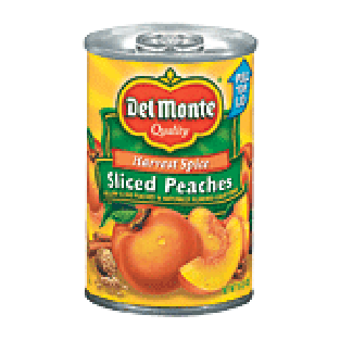 Del Monte Peaches Sliced Yellow Cling Harvest Spice In Light Syrup15oz