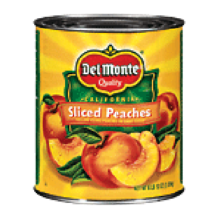 Del Monte California sliced peaches yellow cling peaches in ligh106-oz