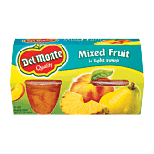 Del Monte Mixed Fruit In Light Syrup 4 Pk 4oz