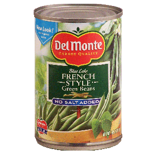 Del Monte  no salt french style green beans  14.5oz