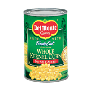 Del Monte Corn Whole Kernel Golden Sweet No Salt Added  15.25oz