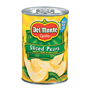 Del Monte Pears Sliced Bartlett In Heavy Syrup 